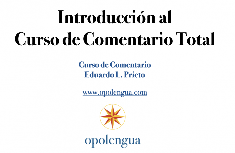 Introducción al Curso de Comentario Total