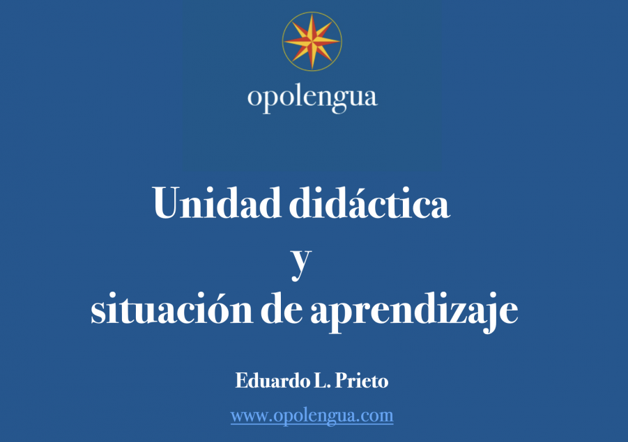 Curso Opolengua. Unidad didáctica y situación de aprendizaje.